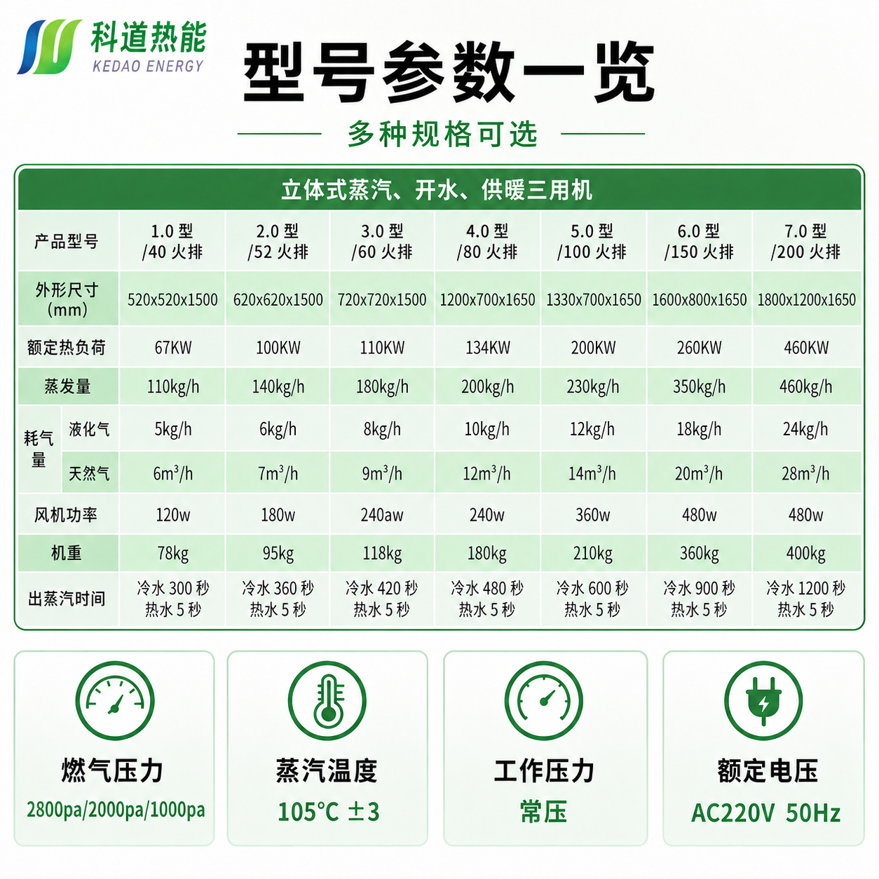 常压燃气蒸汽发生器