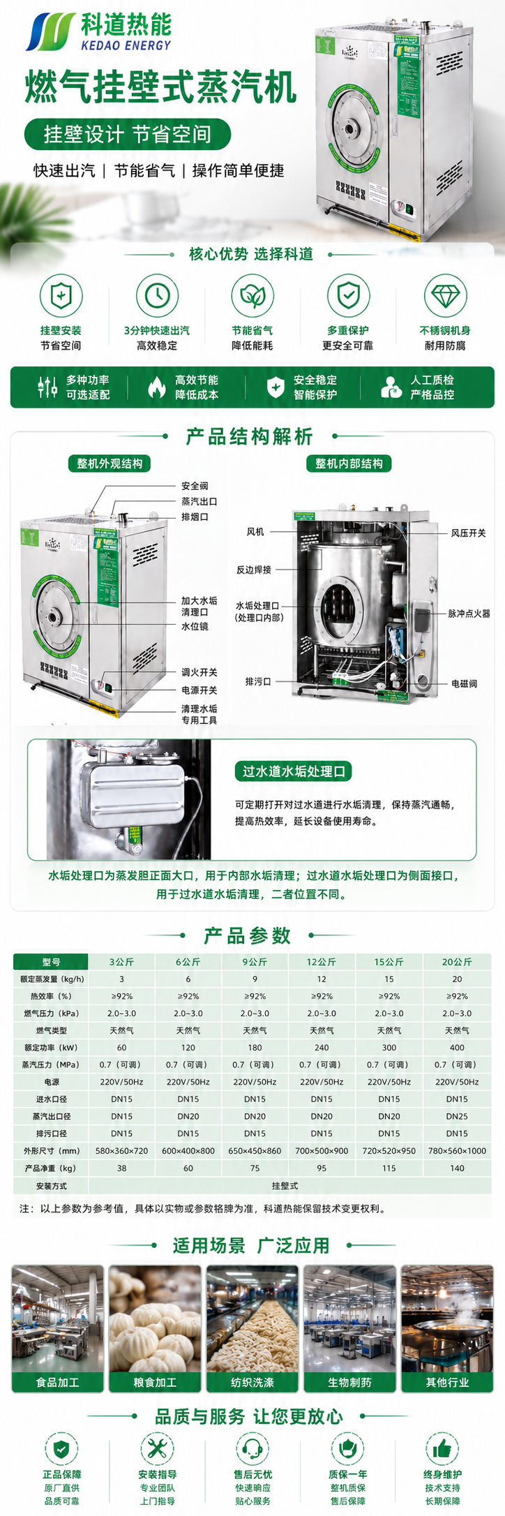 壁挂式燃气蒸汽机